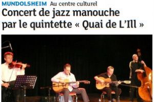 Article Les Dernières Nouvelles d'Alsace du dimanche 22 avril 2012