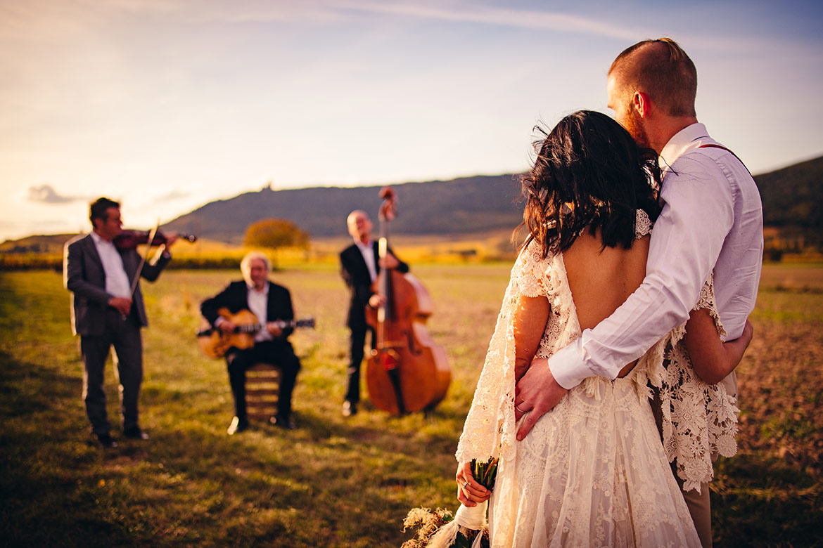 Trio Jazz à cordes lors d'un mariage